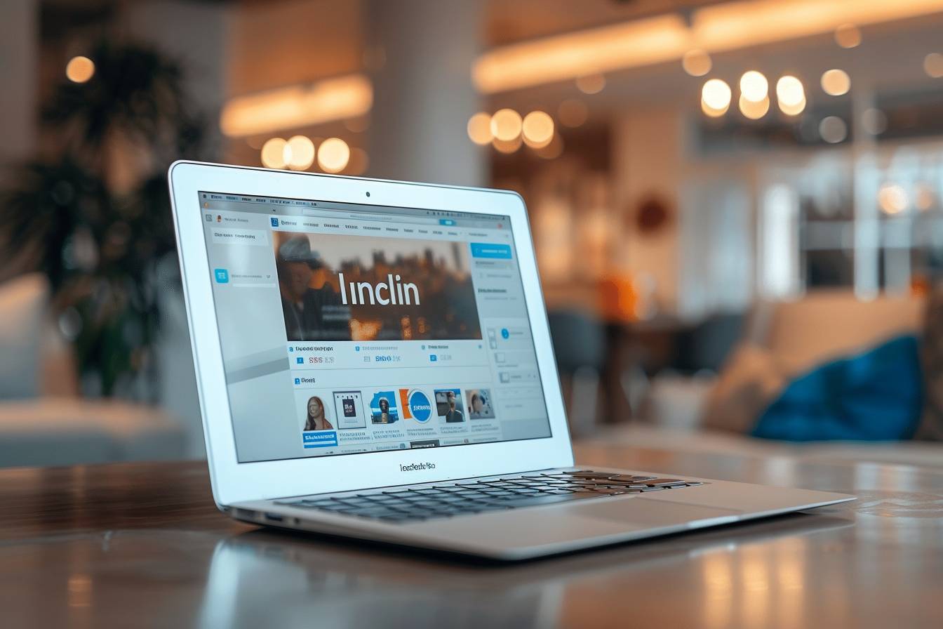 Professionnel utilisant LinkedIn pour la prospection  
Stratégie de vente sur LinkedIn en action